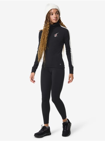 super.natural W BUNNY ROLL NECK in schwarz