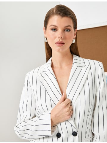 KOTON Blazer in Schwarz Gestreift