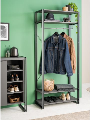 home24 Garderobe HERBY in Schwarz
