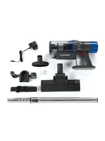 Clean Maxx Akku-Zyklon-Staubsauger 22,2V grau/blau  grau
