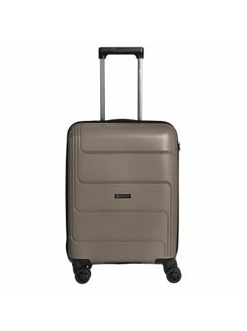Check.In St. Louis - 4-Rollen-Kabinentrolley 55 cm (altrosa) in taupe