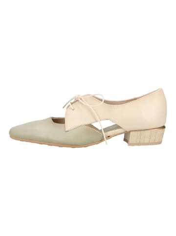 Hispanitas Halbschuhe in Beige/Grün