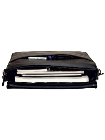 Leonhard Heyden Montreal Messenger Leder 36 cm schwarz