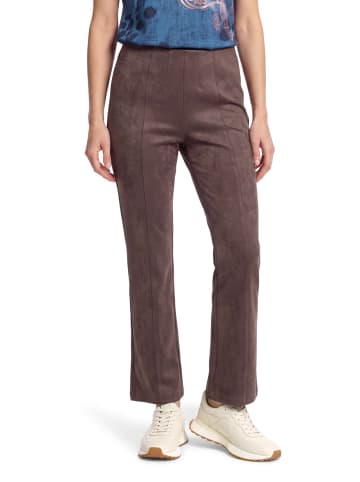 Betty Barclay Kunstleder-Hose mit elastischem Bund in Muskat