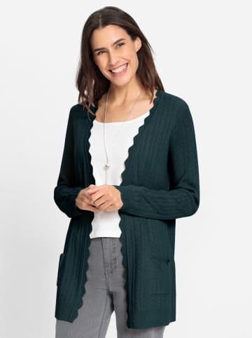 WITT WEIDEN Ajourstrickjacke in petrol