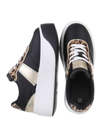 Ital-Design Freizeitschuh in Schwarz und Weiß
