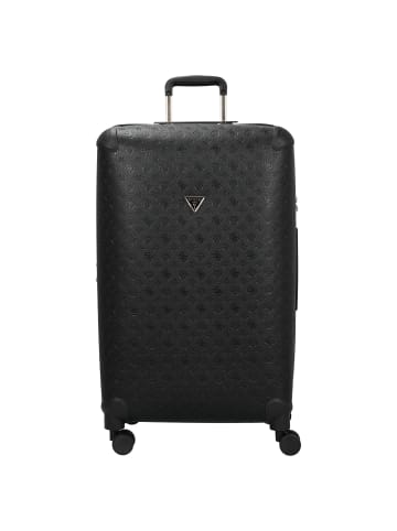 Guess Wilder 28 IN - 4-Rollen-Trolley L 77 cm erw. (dark taupe logo) in schwarz