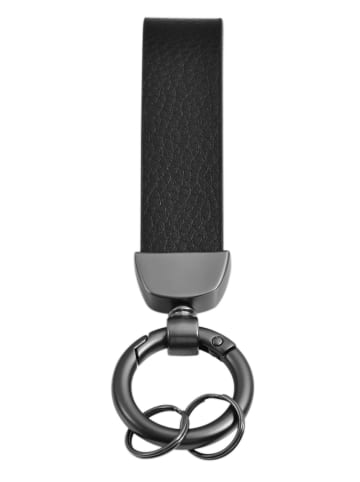 Adeliás Unisex Anhänger – Schlüsselanhänger aus Leder in schwarz