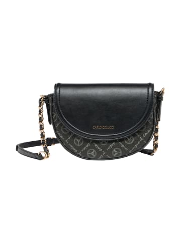 Carlo Colucci Schultertasche di Lullo in Schwarz