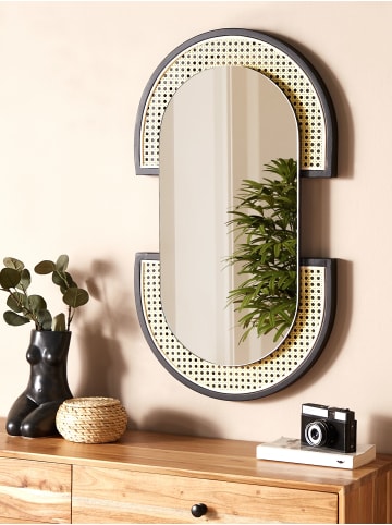 Beliani Wandspiegel STAINS in /Schwarz - (W) 43 x (H) 75 x (L) 5 cm