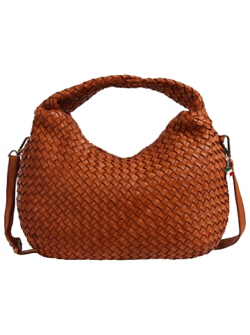 Florence Florence Schultertasche Leder mittelbraun, cuoio ca. 46cm