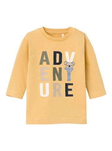 name it Shirt langarm Adventure in Gelb