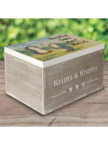 Mr. & Mrs. Panda Geschenkbox Pinguin Beste Omi der Welt Design m... in Weiß