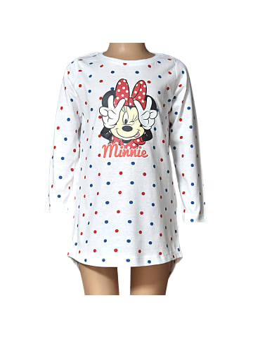 Disney Minnie Mouse Shirtkleid Minnie Mouse in Weiß