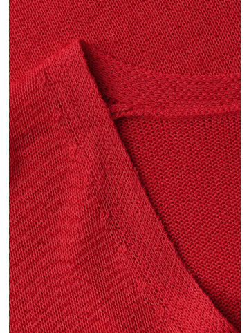 Street One Ärmelloser Strickpullover in Rot