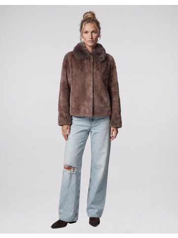 BLONDE No.8 Kunstfelljacke TARA in BROWN