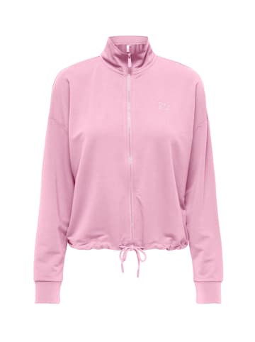 Only Play Sweatjacke 'Frei Life' in rosa