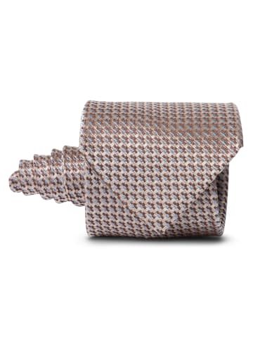 Andrew James Seiden-Krawatte in taupe - 0003