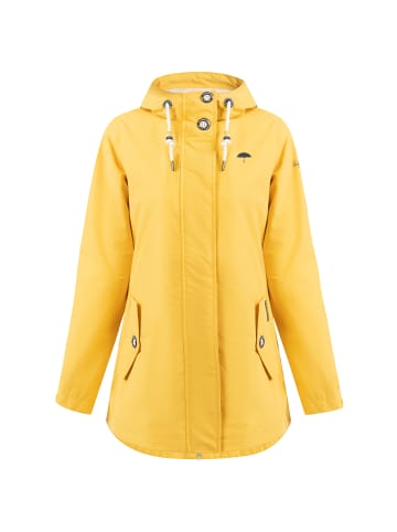 Schmuddelwedda Damen Regenjacke - Recyceltes Material in Honiggelb-280