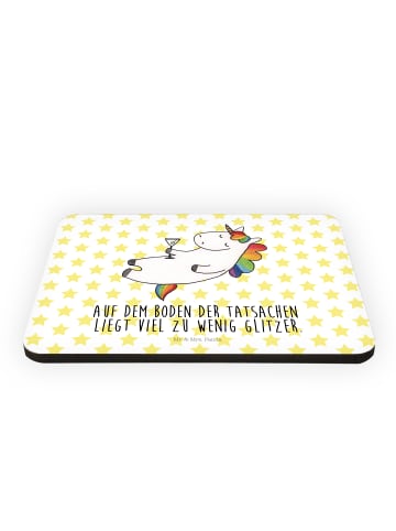 Mr. & Mrs. Panda Magnet Einhorn Blümchentail mit Spruch in Weiß
