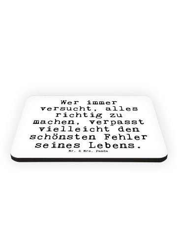 Mr. & Mrs. Panda magnet Wer immer versucht, alles... mit Spruch in Weiß