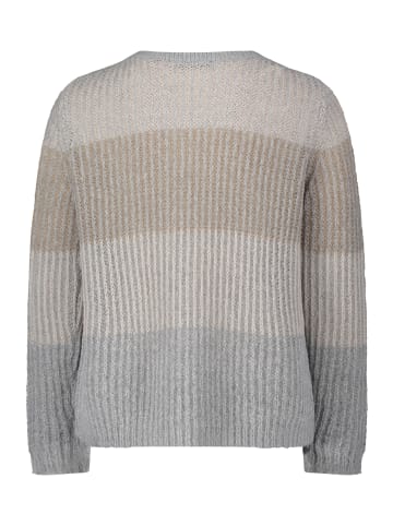 Betty Barclay Strickpullover mit U-Boot-Ausschnitt in Patch Beige/Grey