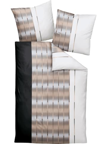 Janine Mako-Interlock-Jersey Bettwäsche in braun