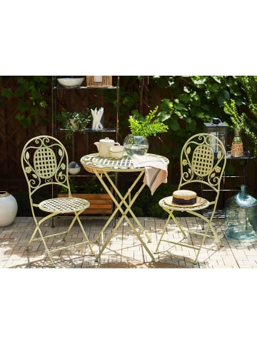 Beliani Klappbarer Tisch BIVIO in Grün - (W) 70 x (H) 73 x (L) 70 cm