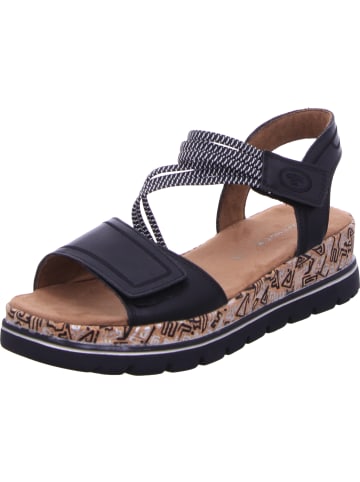 Tom Tailor Keilsandalette in schwarz