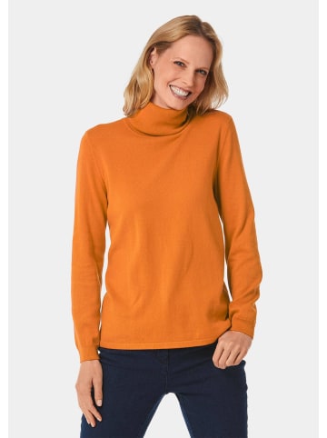 GOLDNER Rollkragenpullover in safran