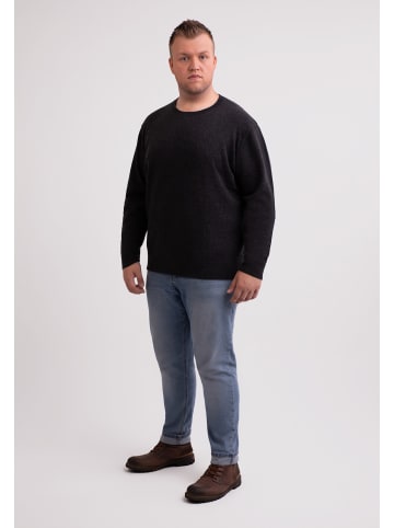 CASH-MERE.CH Rundhals Pullover in Dunkel Anthrazit