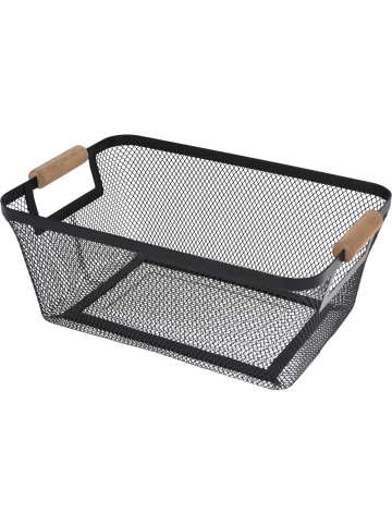 Storage Solutions Metallkorb in schwarz