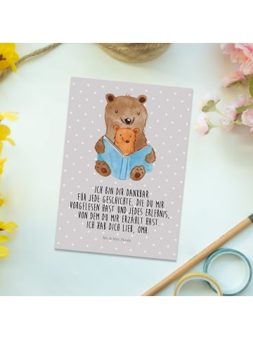 Mr. & Mrs. Panda bildkarte Bären Buch mit Spruch in Grau Pastell