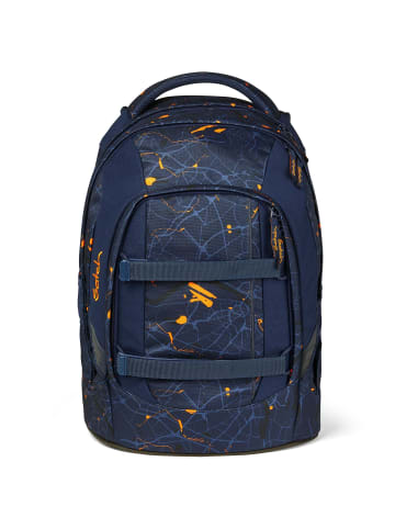 Satch pack Schulrucksack 45 cm in dark blue orange