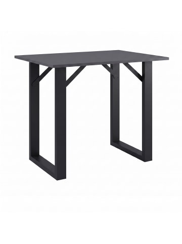VCM Holz Bartisch Stehtisch Tisch Tresen Xona 140x50 in Schwarz / Anthrazit