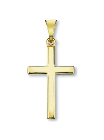 ONE ELEMENT  Kreuz Anhänger aus 333 Gelbgold in gold