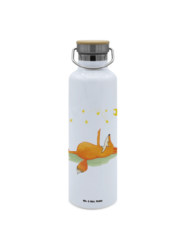 Mr. & Mrs. Panda Edelstahl Trinkflasche Fuchs Sterne ohne Spruch in Weiß