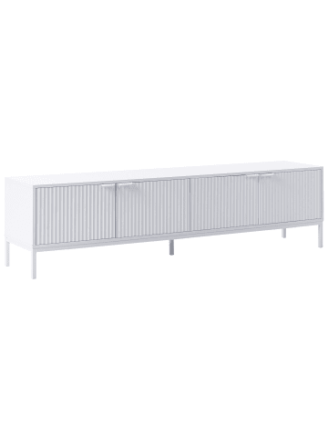 Beliani TV-Möbel ADELAIDE in Weiß - (W) 180 x (H) 46 x (L) 38 cm