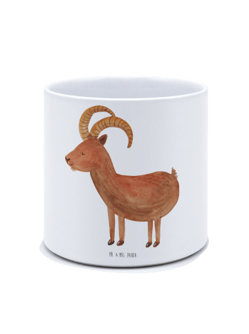 Mr. & Mrs. Panda Pflanztopf Sternzeichen Steinbock ohne Spruch in Weiß