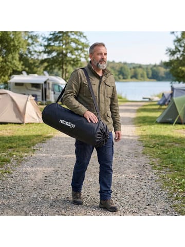 relaxdays Camping Bank in Grau