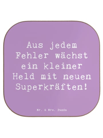 Mr. & Mrs. Panda gläseruntersetzer Spruch Fehler machen lernen m... in Lavendeltraum