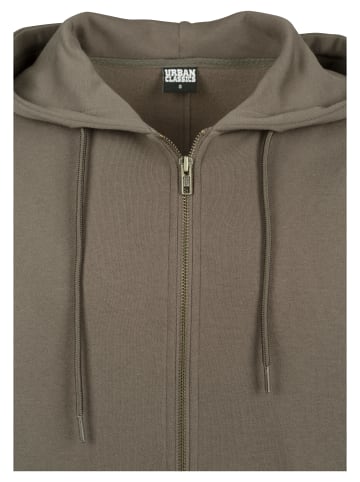 Urban Classics Zip-Kapuzenpullover in army green