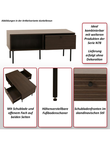 MCW Couchtisch N78, Dunkelbraun