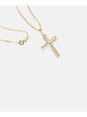 Diamant L'éternel Halskette aus 585 Gelbgold