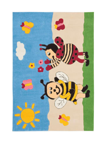 Arte Espina Wohnzimmer Teppich – Kurzflorteppich Joy 4091 110 x 160 cm in multi - rechteckig