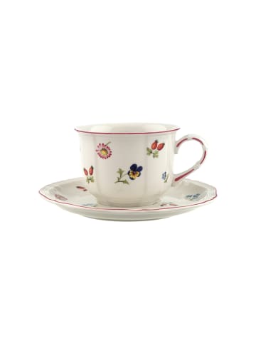Villeroy & Boch Frühstückstasse mit Untertasse Petite Fleur in Bunt 260 ml in bunt