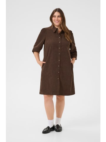KAFFE curve Kleid KCverana Regular fit in Chocolate Brown CC