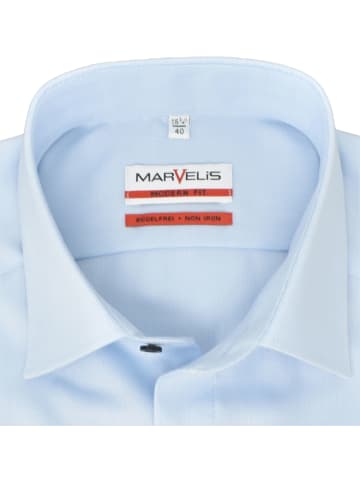 MARVELIS Modern Fit Businesshemd in Hellblau