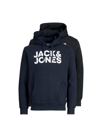 Jack & Jones Sweatshirt 2er Pack in Schwarz/Dunkelblau