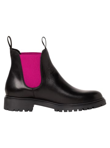 Tamaris Chelsea Boot in BLK LEA./FUXIA